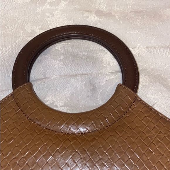 Relic brown round handled woven hand bag - Picture 3 of 8